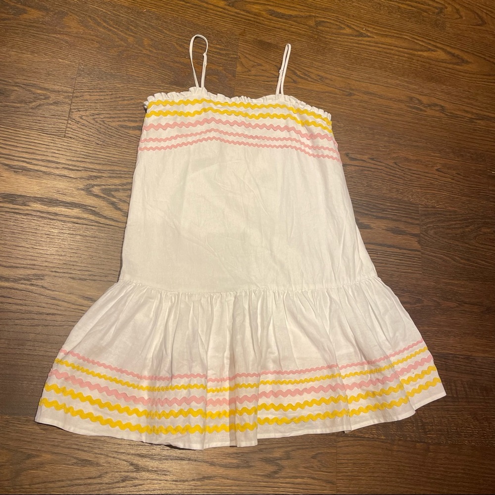 Linen Blend Ric Rac Dress - Picture 5 of 6